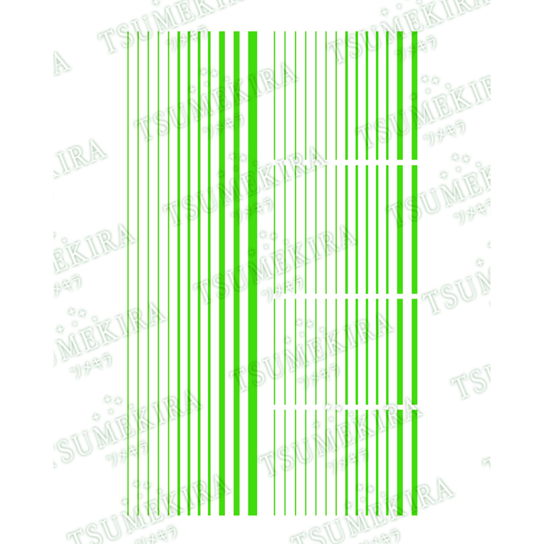 【お取り寄せ・返品不可】ES-NLI-104 TSUMEKIRA ツメキラ ネイルシール 【es】 ネオンライン ネオングリーン (枚)