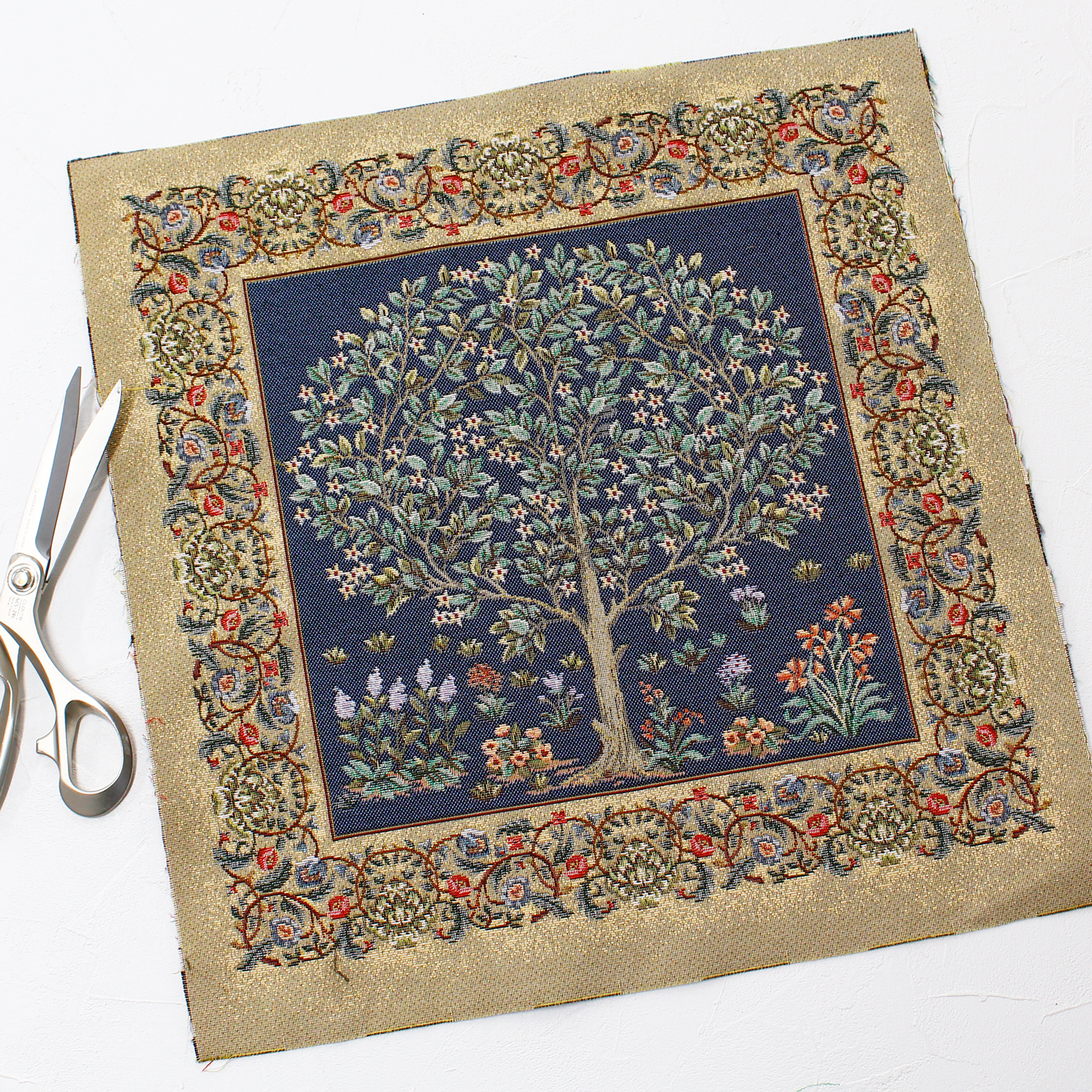 ■ARTI-KISS1341AZ-3 GOBELIN Panel Fabric from Europe width approx,47x47cm same design 3 sheet set (set)