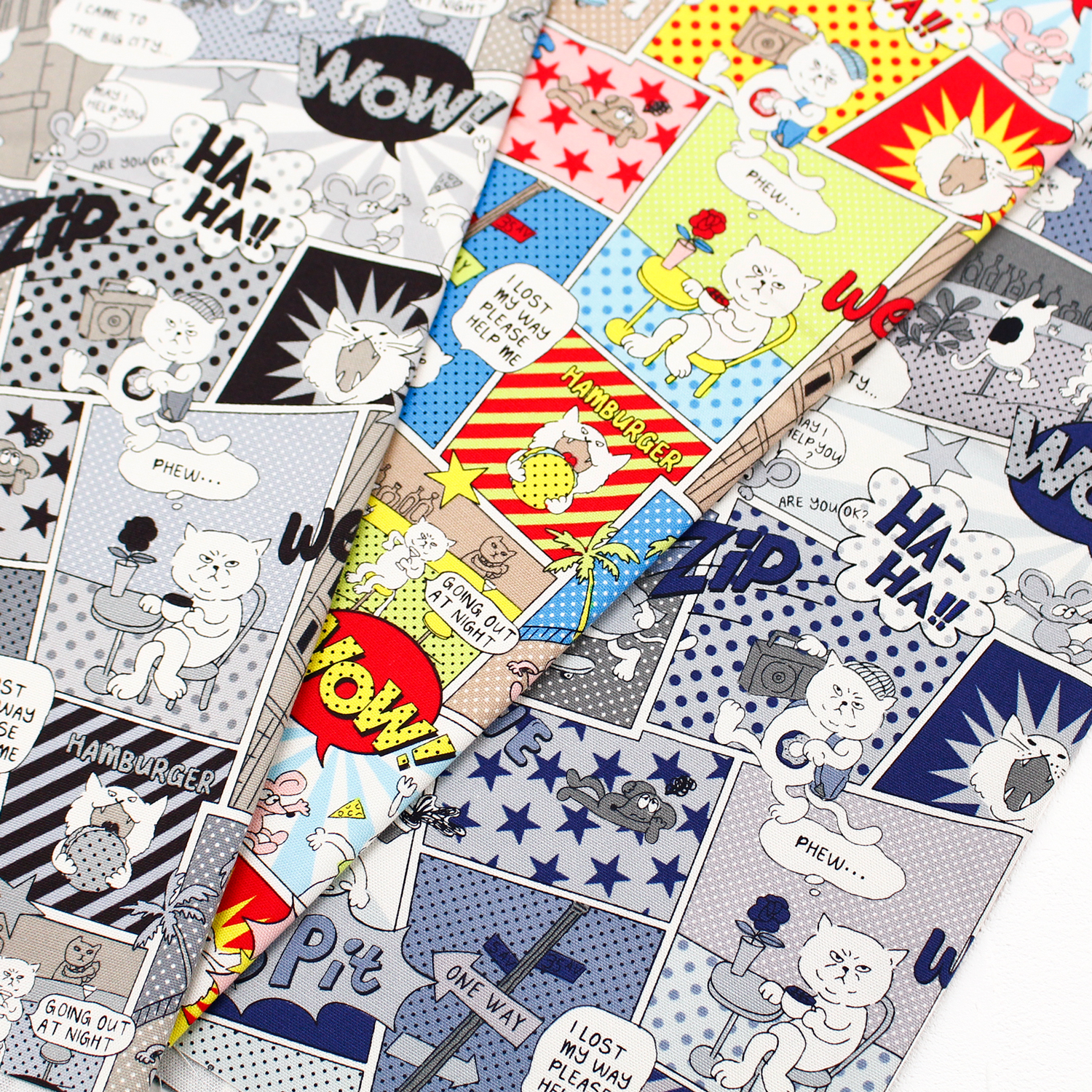 IBK99400-1 Ox Printed fabric Cat width 110cm 1m/unit (m)