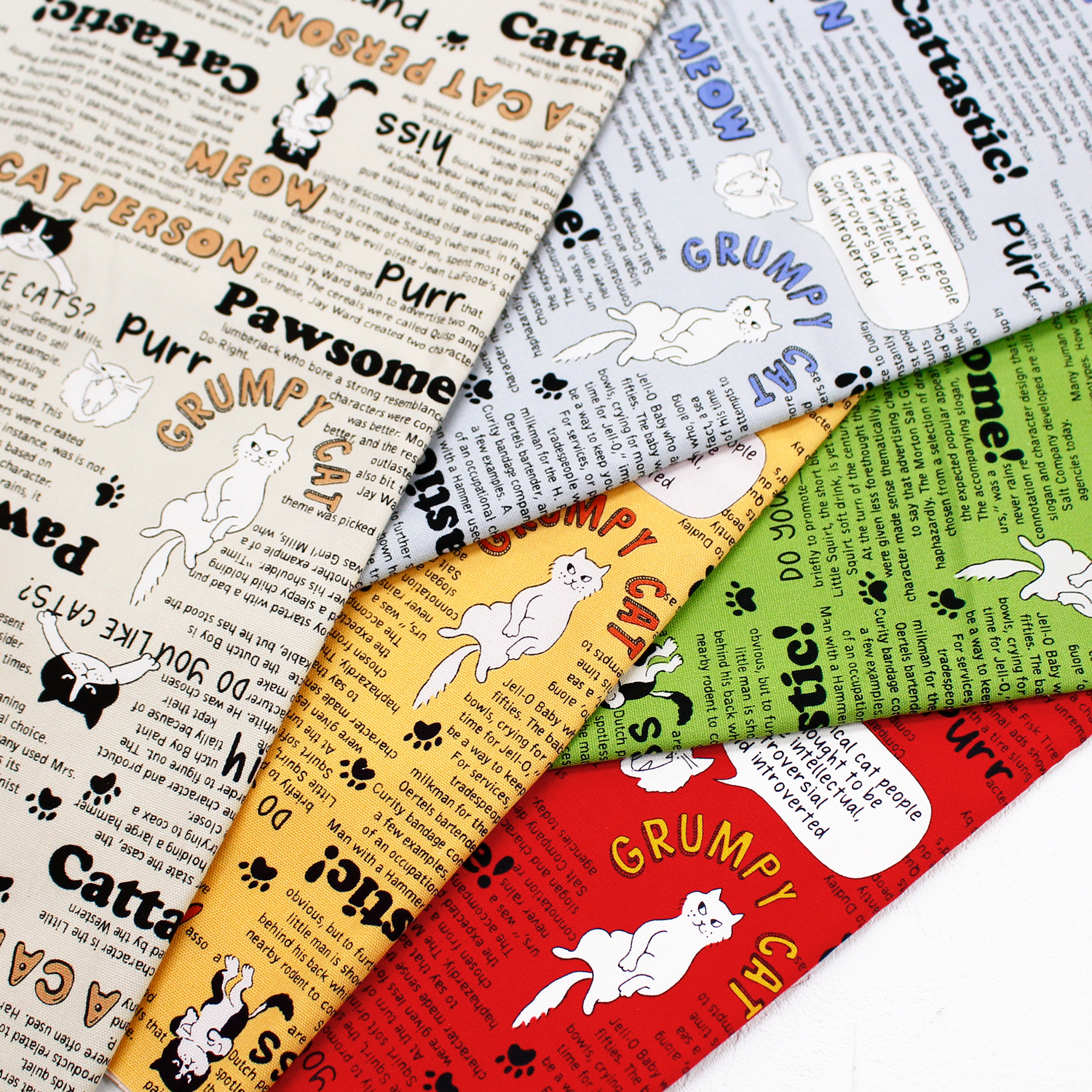 IBK99400-2 Ox Printed fabric Cat width 110cm 1m/unit (m)