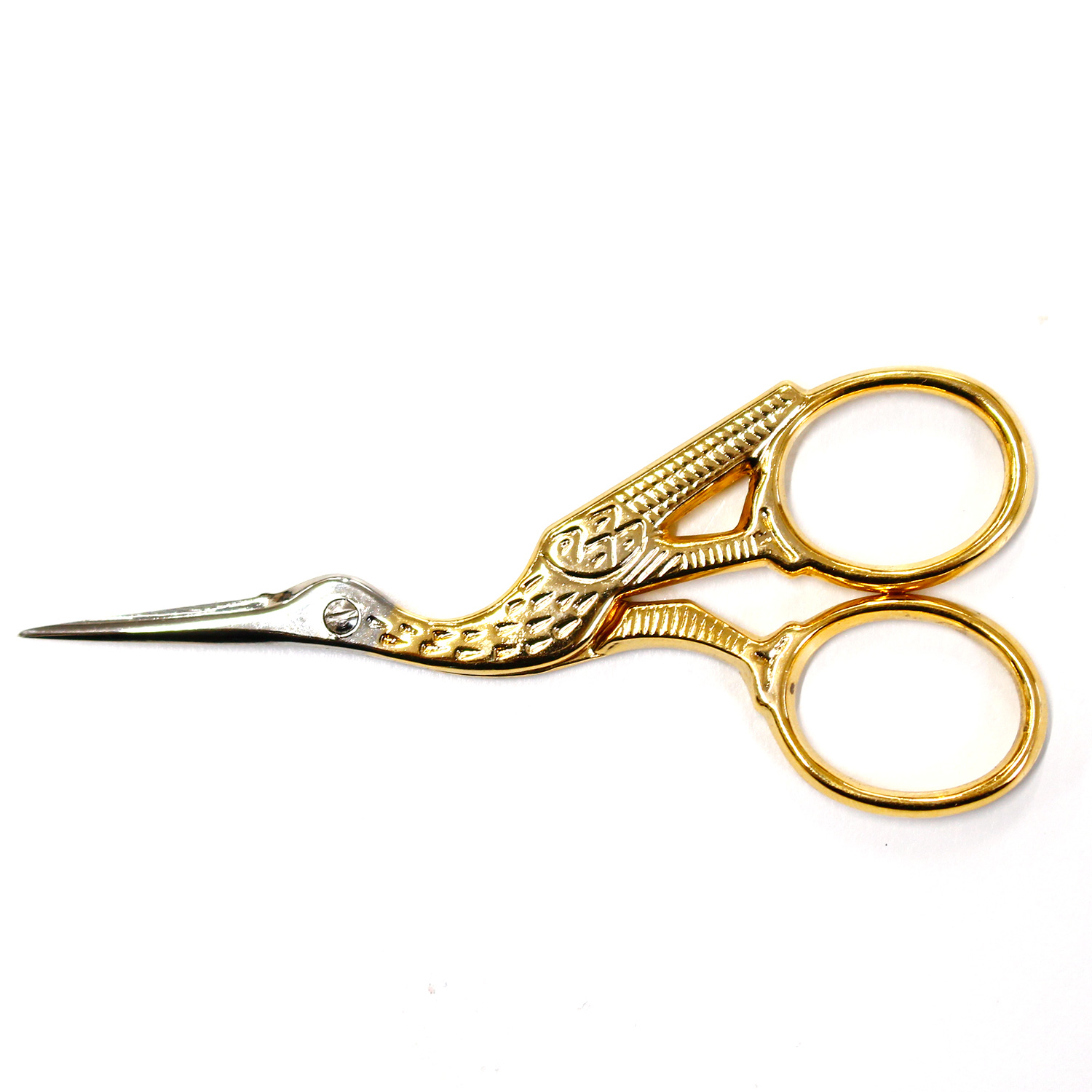 PRE86848 Embroidered scissors Stork 9cm (pcs)