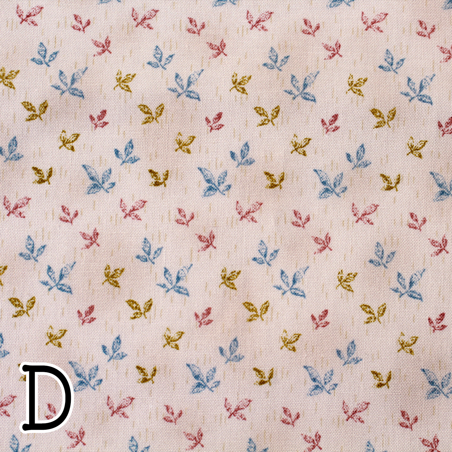 【WEB限定・原反特価】■PC10536-D Patchwork collection パッチワークコレクション 葉っぱ柄 スケアプリント生地 原反 (巻)
