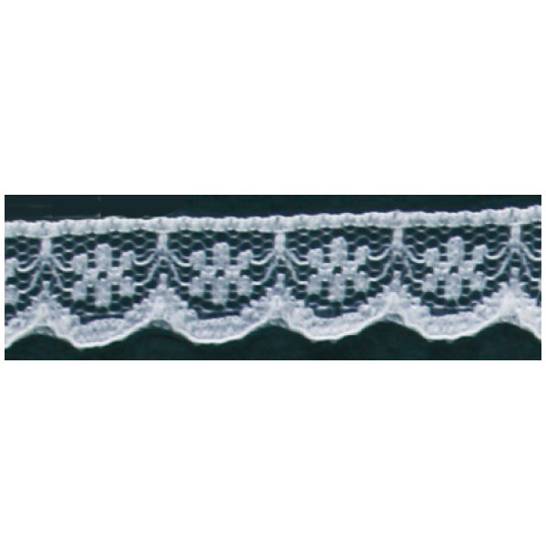 Raschel Lace  White 50m (Roll)