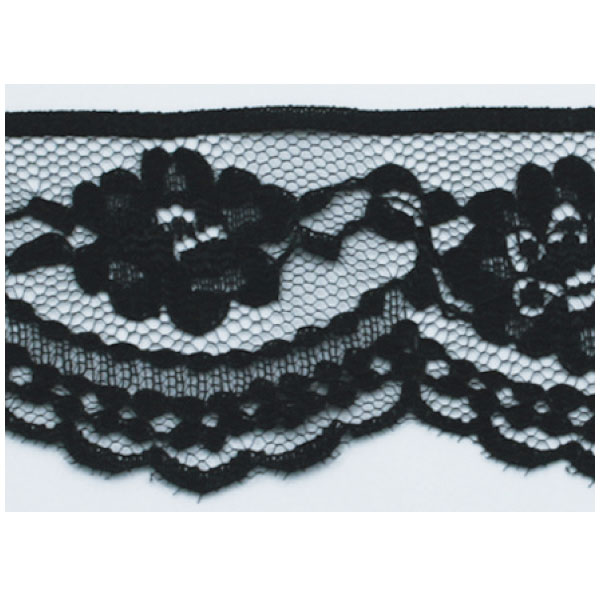 Raschel Lace  Black 30m (Roll)