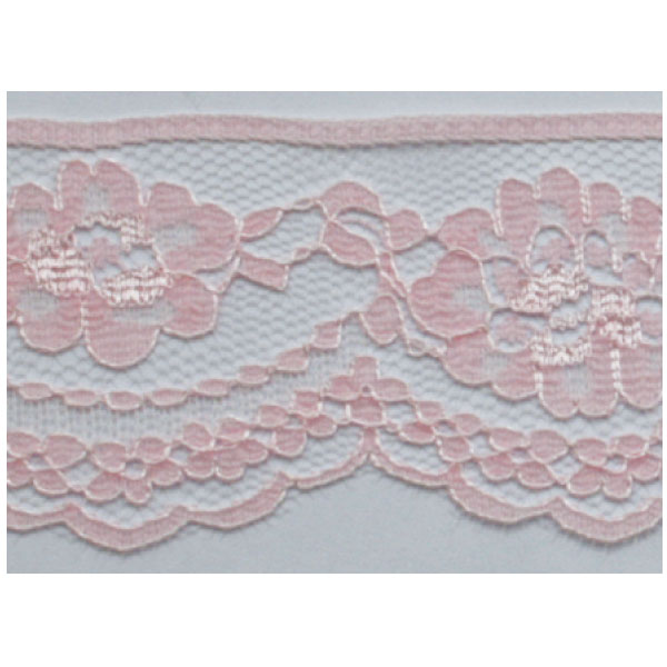 Raschel Lace  Pink 30m (Roll)