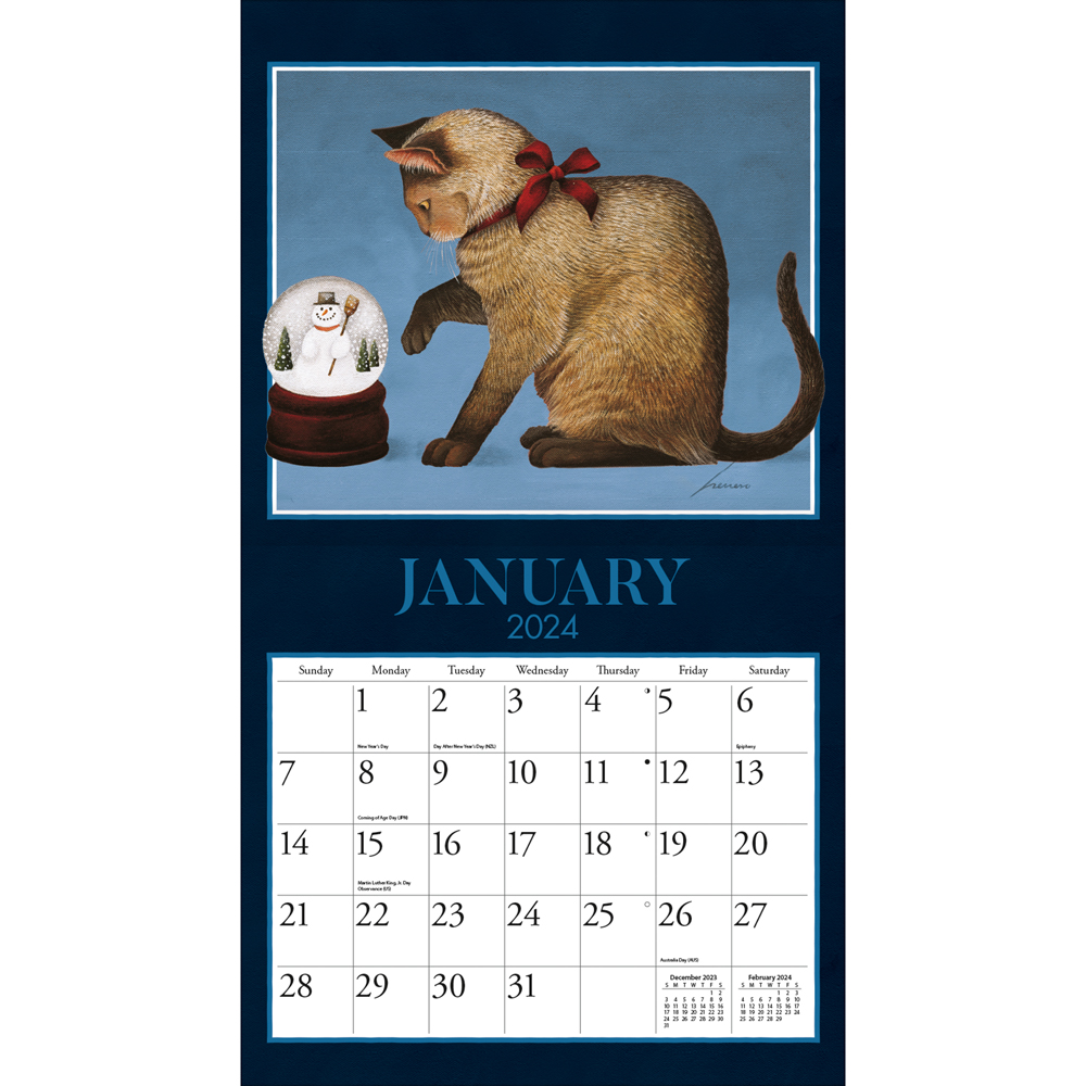 US24-F 2024年USAカレンダー American Cat (冊)「手芸材料の卸売り