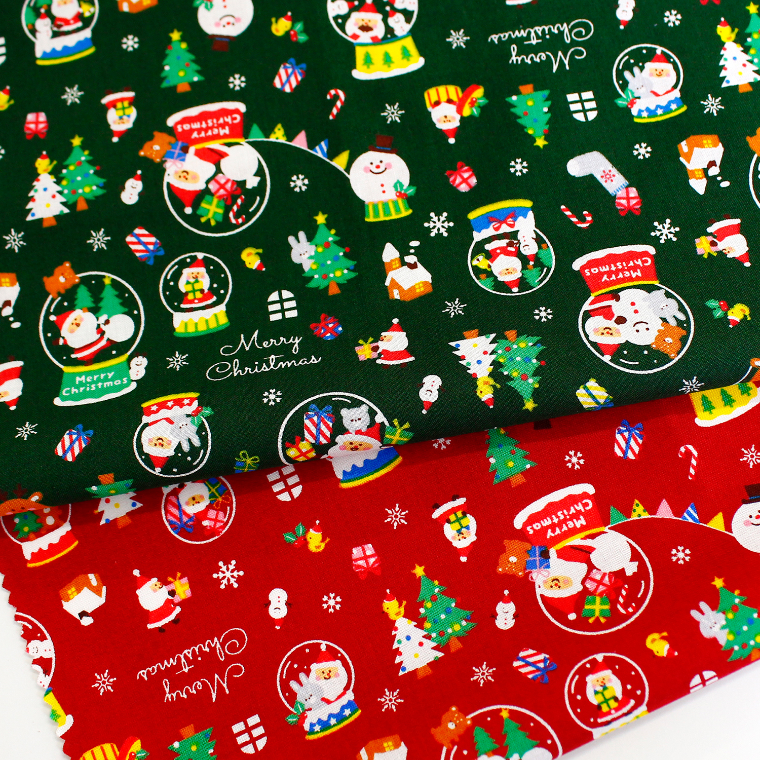 AP55102H-2 Christmas snow globe printed fabric 1m/unit (m)