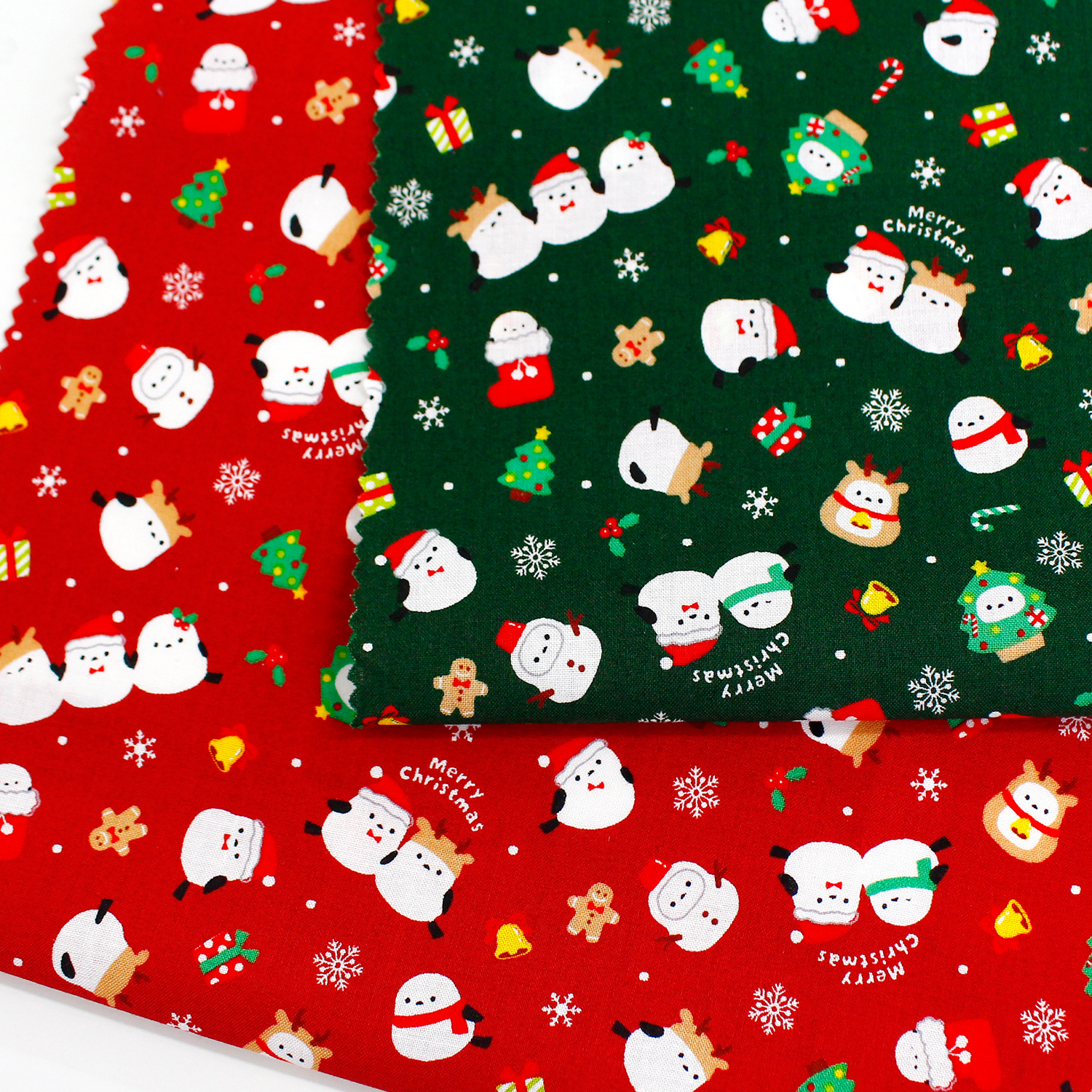 AP55102H-3 Christmas long-tailed tit printed fabric 1m/unit (m)