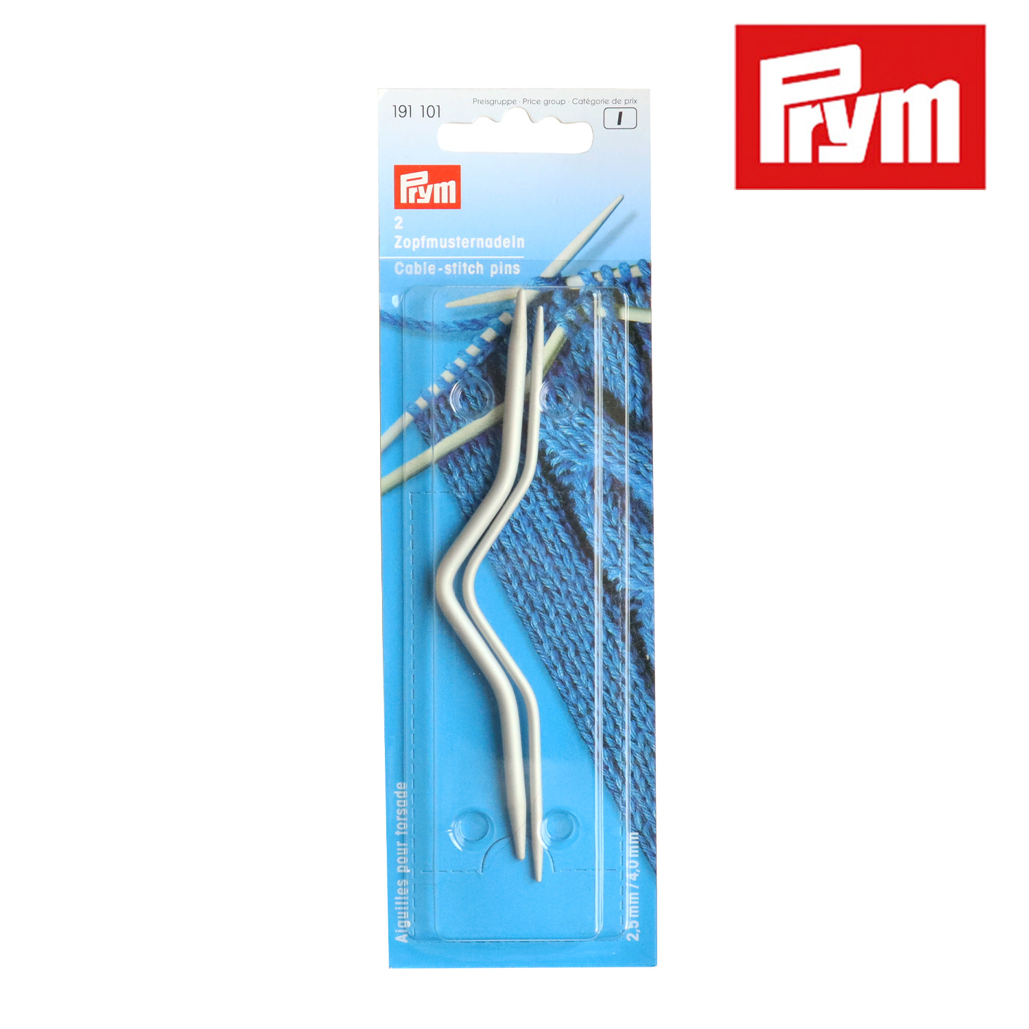 PRM191101 Prym プリム 縄編み針 ソックヤーン 2.5mm/4.0mm 各1本入 (個)