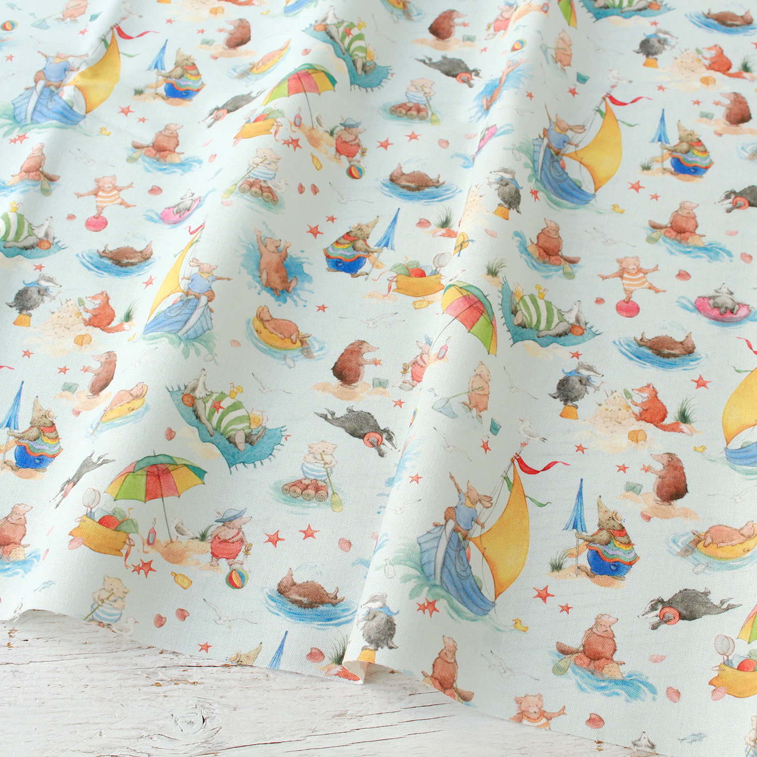 ACU3523-869-50CM acufactum プリント生地 約150cm幅 50cm単位 (枚)