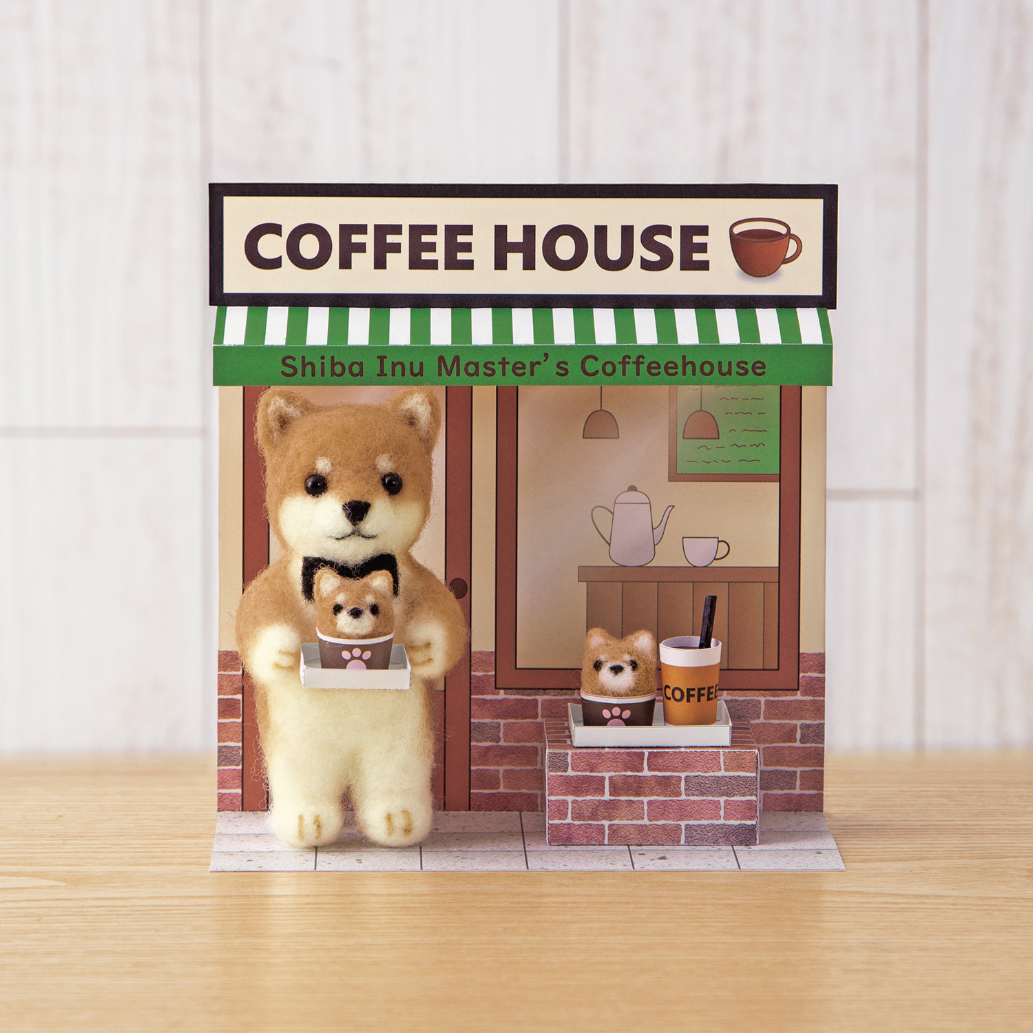 [On order/not returnable] H441-674 Cute animal shop Shiba Inu Master's Coffee House  (pcs)