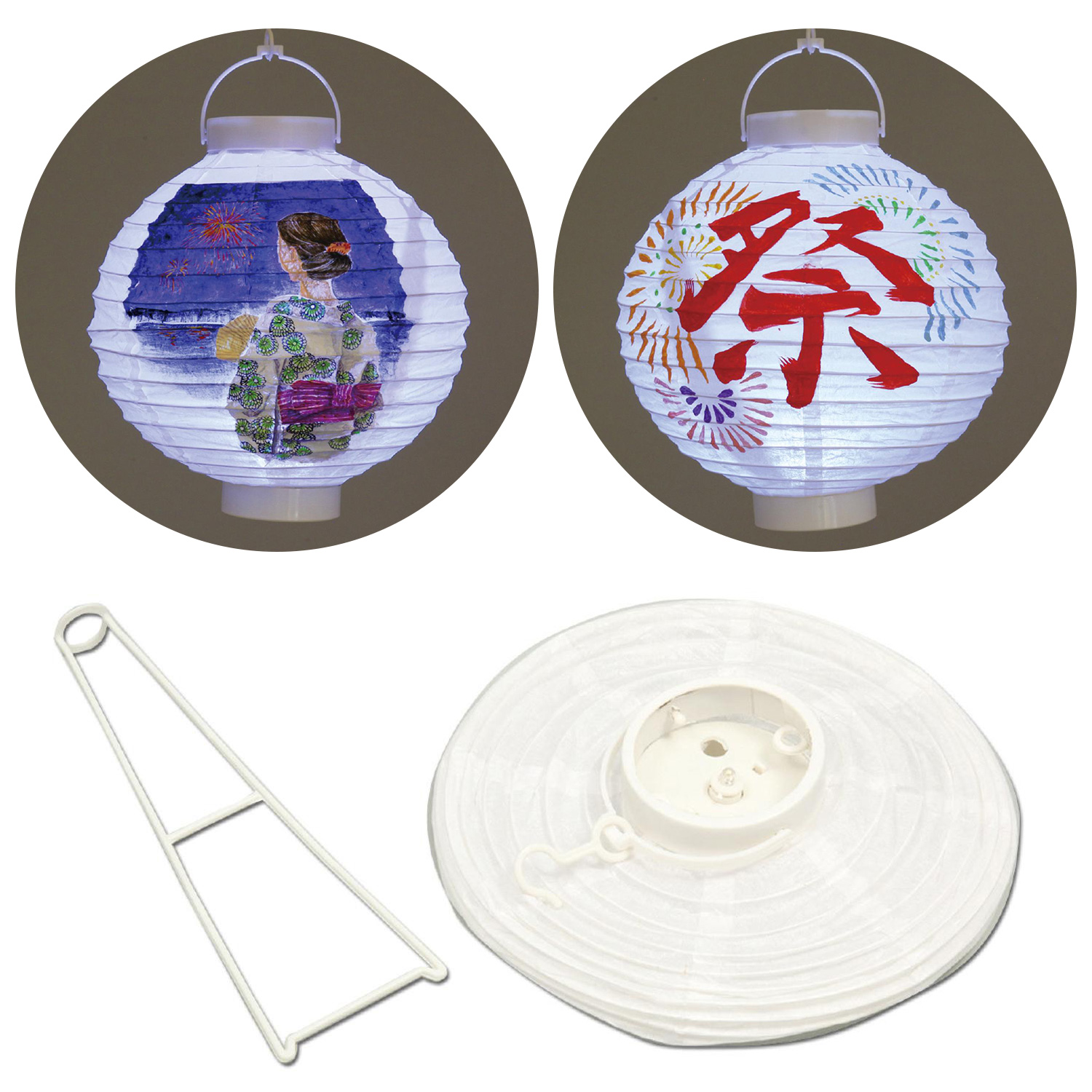 【在庫一掃】ATC13603 LED付ちょうちん 1個入 (個)