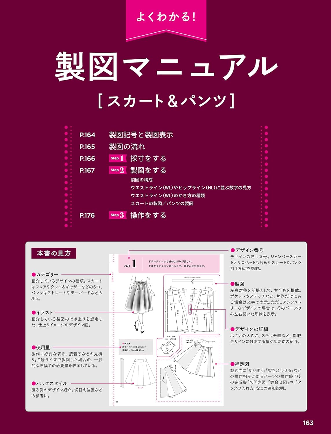 BKS07351 保存版)作りたいスカート＆パンツ120 自分サイズでできる製図 