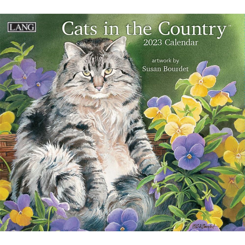 US23-C　2023年USAカレンダー　CATS IN THE COUNTRY (冊)