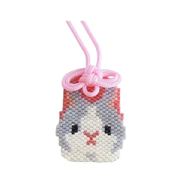 HOB-PB373 Bead Stitch Kit Kyoto Animal Amulet "Rabbit" (bag)
