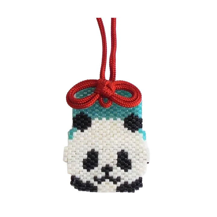 HOB-PB374 Bead Stitch Kit Kyoto Animal Amulet "Panda" (bag)