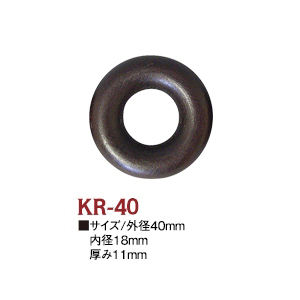 【お取り寄せ・返品不可】KR40 木工リング 外径40mm・内径18mm 10個入 (袋)