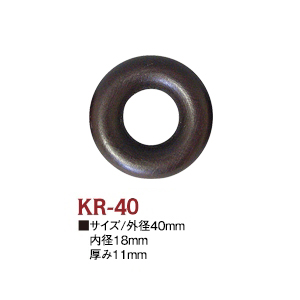 KR40 Wood Ring outer diameter 40mm, inner diameter 18mm 10pcs (bag)