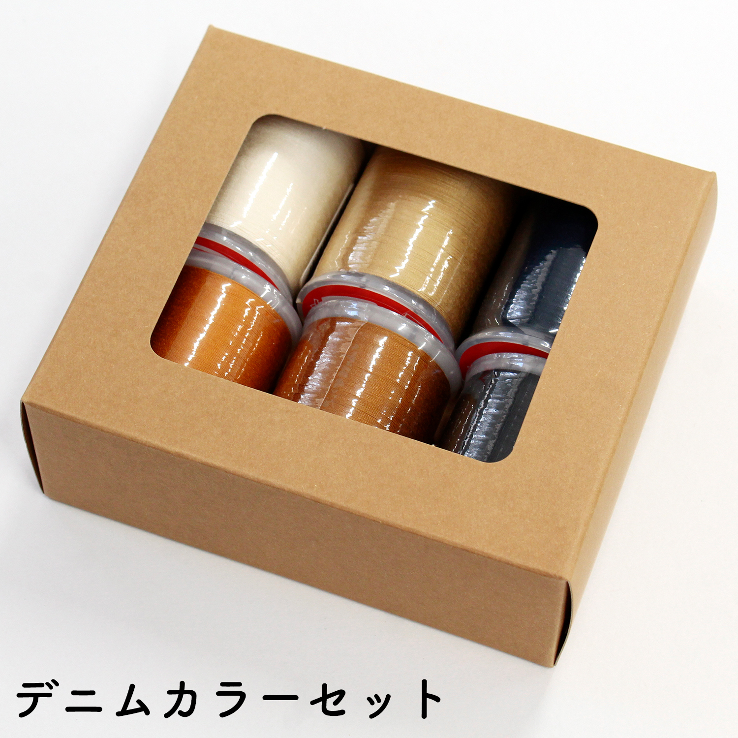 DKS30-DENIMSET 家庭用スパンミシン糸 デニムカラー6色セット 30番/300m (箱)
