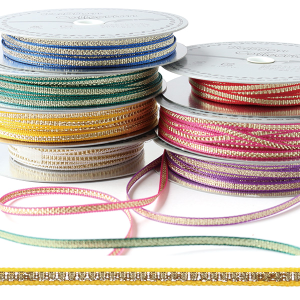 KR1903-3 Metallic shell ribbon 3mm x 30m roll (roll)