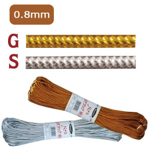 Metallic Round Cord φ 0.8 mm x 50 m (Roll)