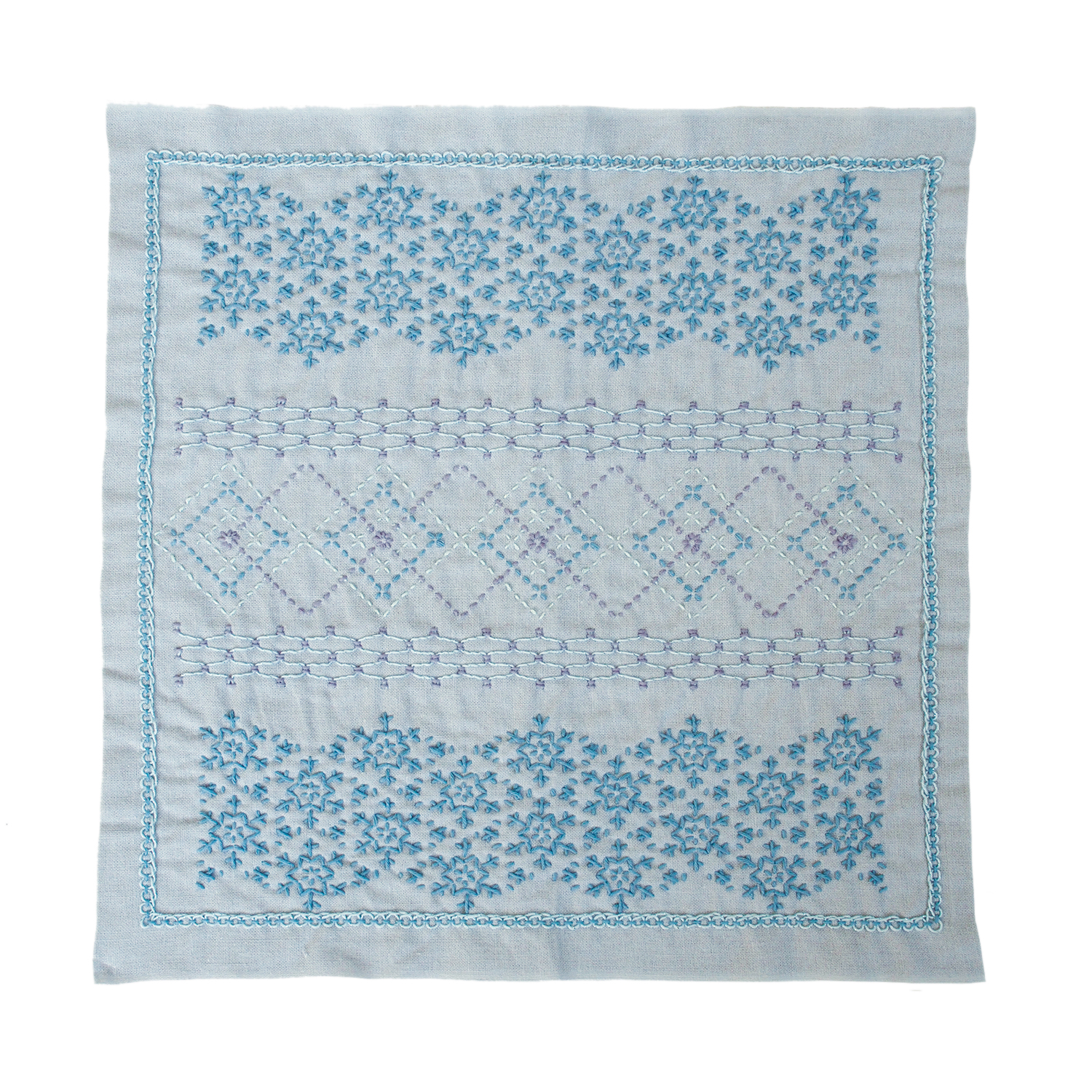 OLY-SK449 "La bouqueti?re" -Flower girl- Snowflake Olympus Sashiko flower cloth Sashiko kit (bag)