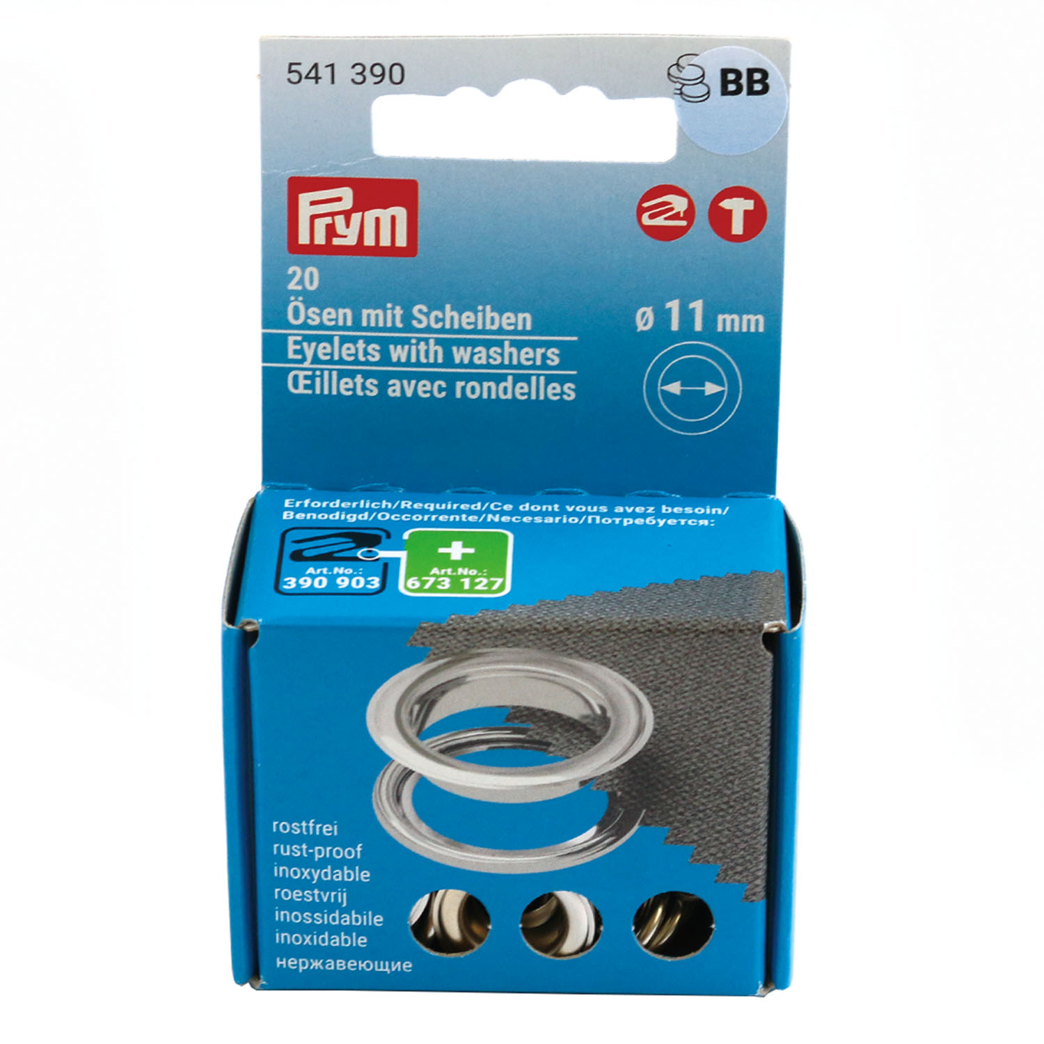 【10周年】PRM541390 プリム(Prym) ハトメ金具 11ｍｍ 20組入 541390（個）