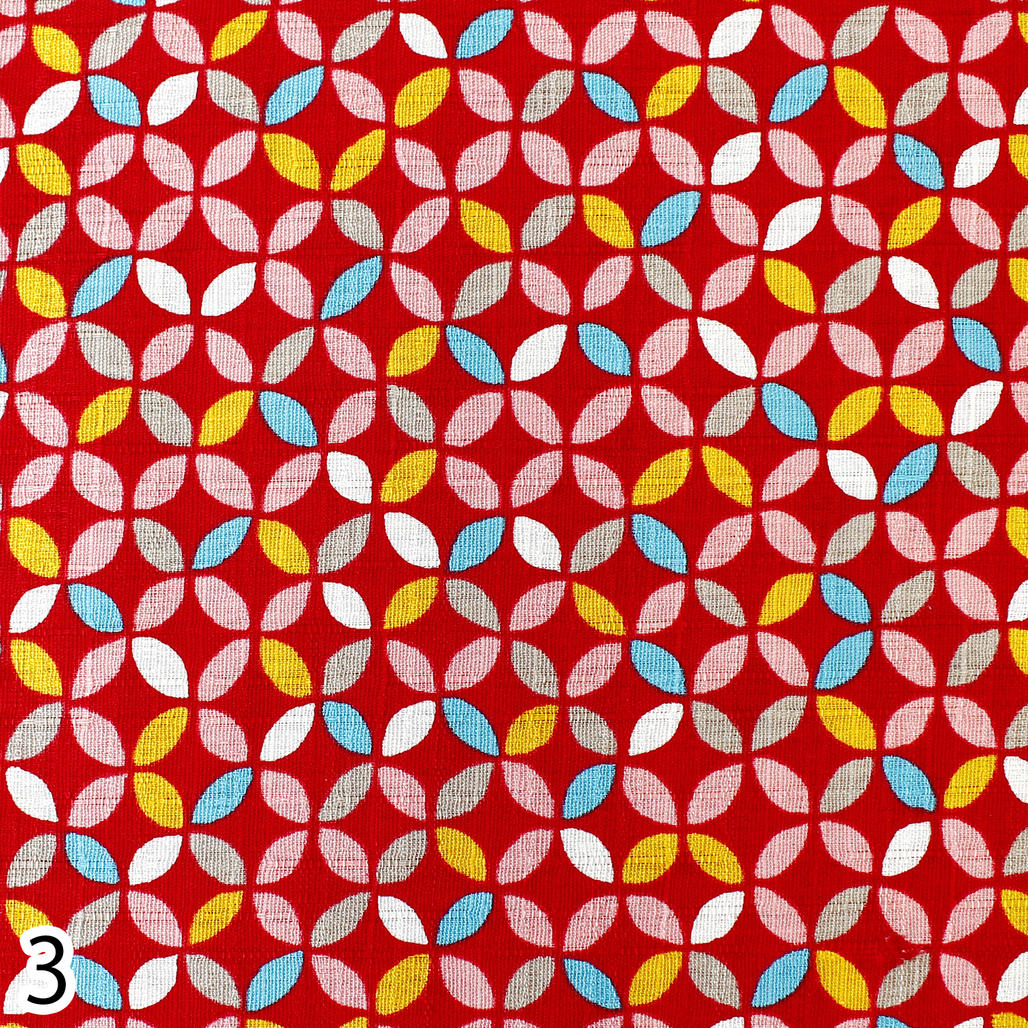 【WEB限定・原反特価】■B88336-2-3 はんなり豆和柄 七宝 ツムギシャンタン  原反(巻)