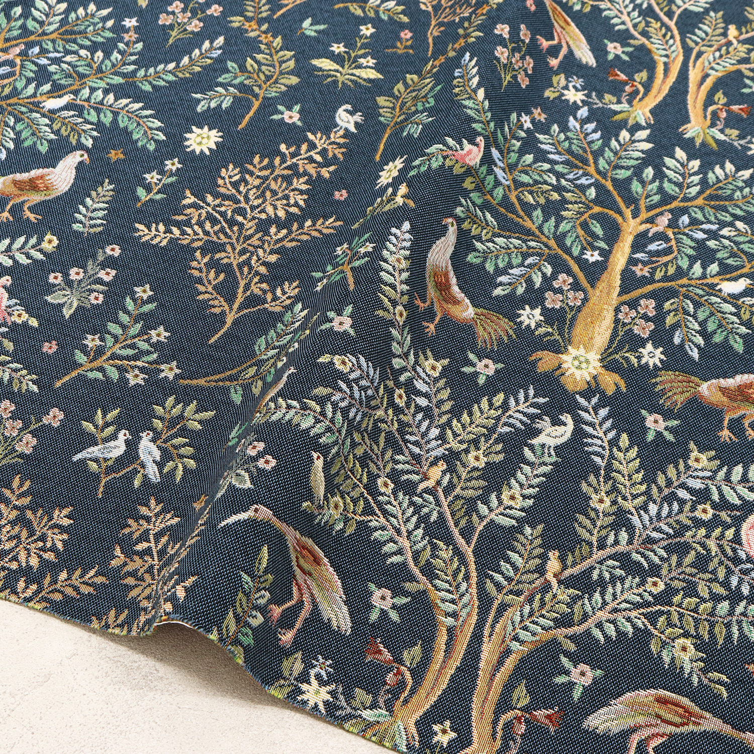 EDEN1342-AZ EU Premium Gobelin Fabric 140cm Width 1m Unit (m)