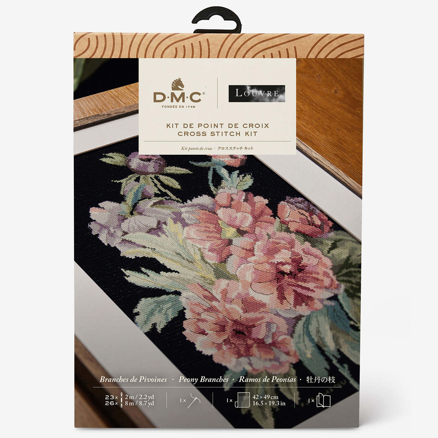 [Order / return is not possible] DMC-BK1972-81 DMC x Louvre Museum  Leutte "Peony Branch" / Cross Stitch Kit [Advanced] (Set)