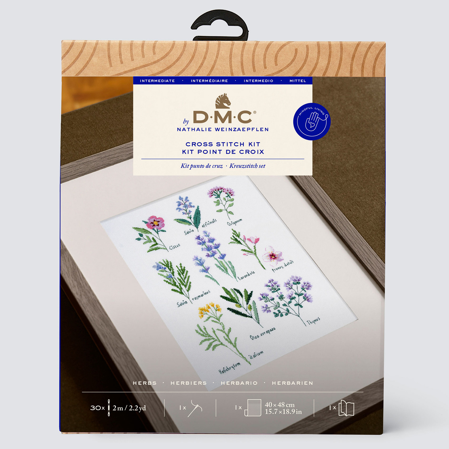 [Order / return is not possible] DMC-BK1978 DMC Herbs by Nathalie Weinzaepflen Cross Stitch Kit (Set)