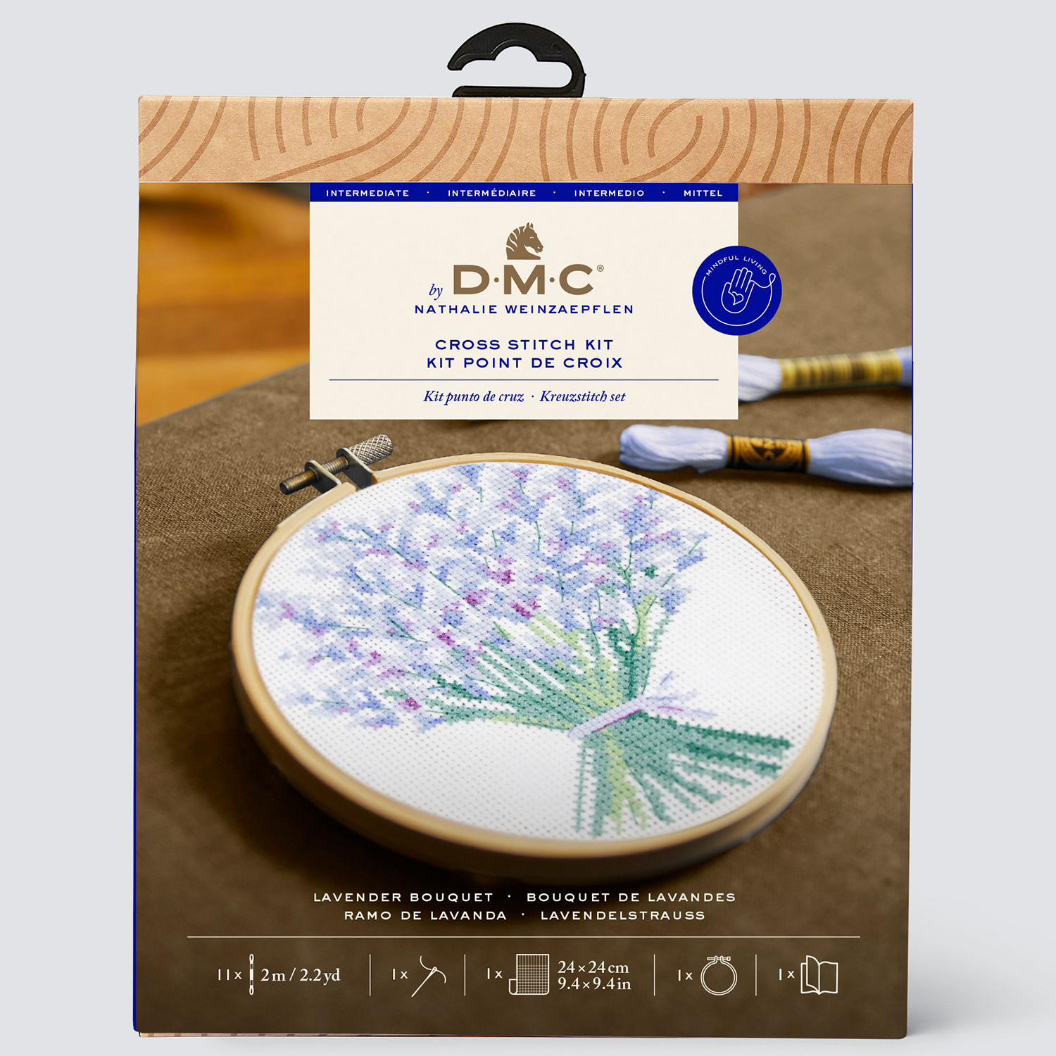 [Order / return is not possible] DMC-BK1979 DMC Lavender Bouquet by Nathalie Weinzaepflen Cross Stitch Kit (Set)