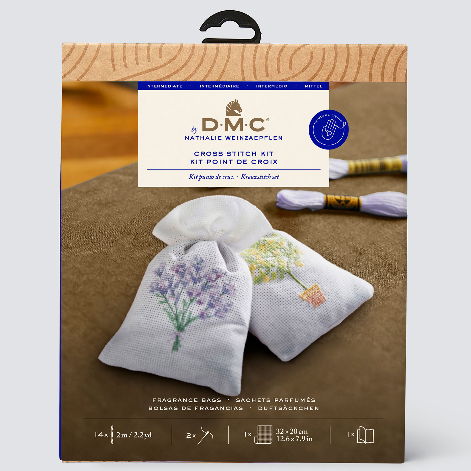 [Order / return is not possible] DMC-BK1981 DMC Fragrance Bag by Nathalie Weinzaepflen Cross Stitch Kit (Set)
