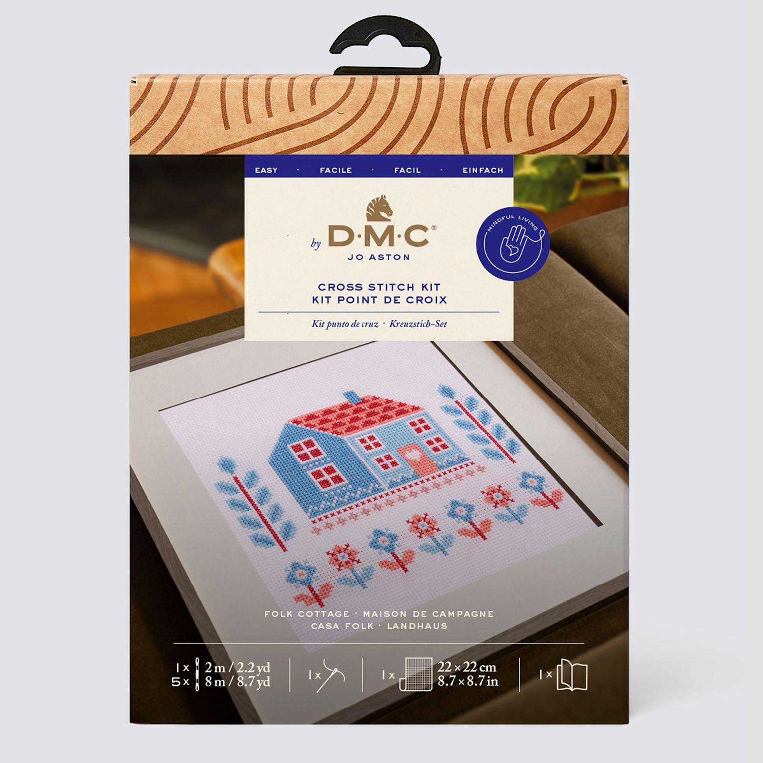 [Order / return is not possible] DMC-BK408 DMC Folk Cottage by Jo Aston - Cross Stitch Kit [Beginner] (Set)
