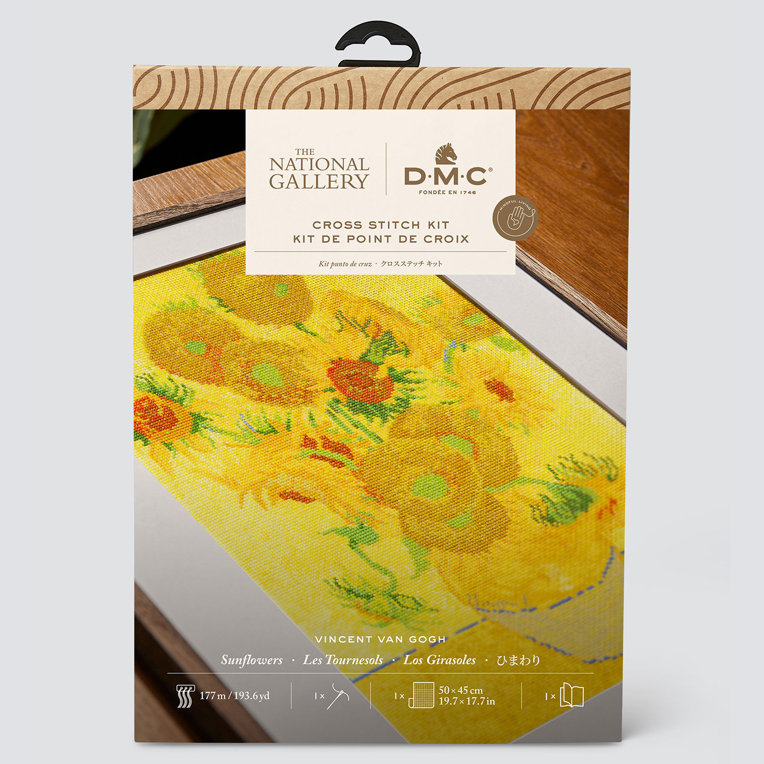 [Order / return is not possible] DMC-BL1063-71 DMC The National Gallery×DMC Cross Stitch Kit Van Gogh "Sunflower" (Set)