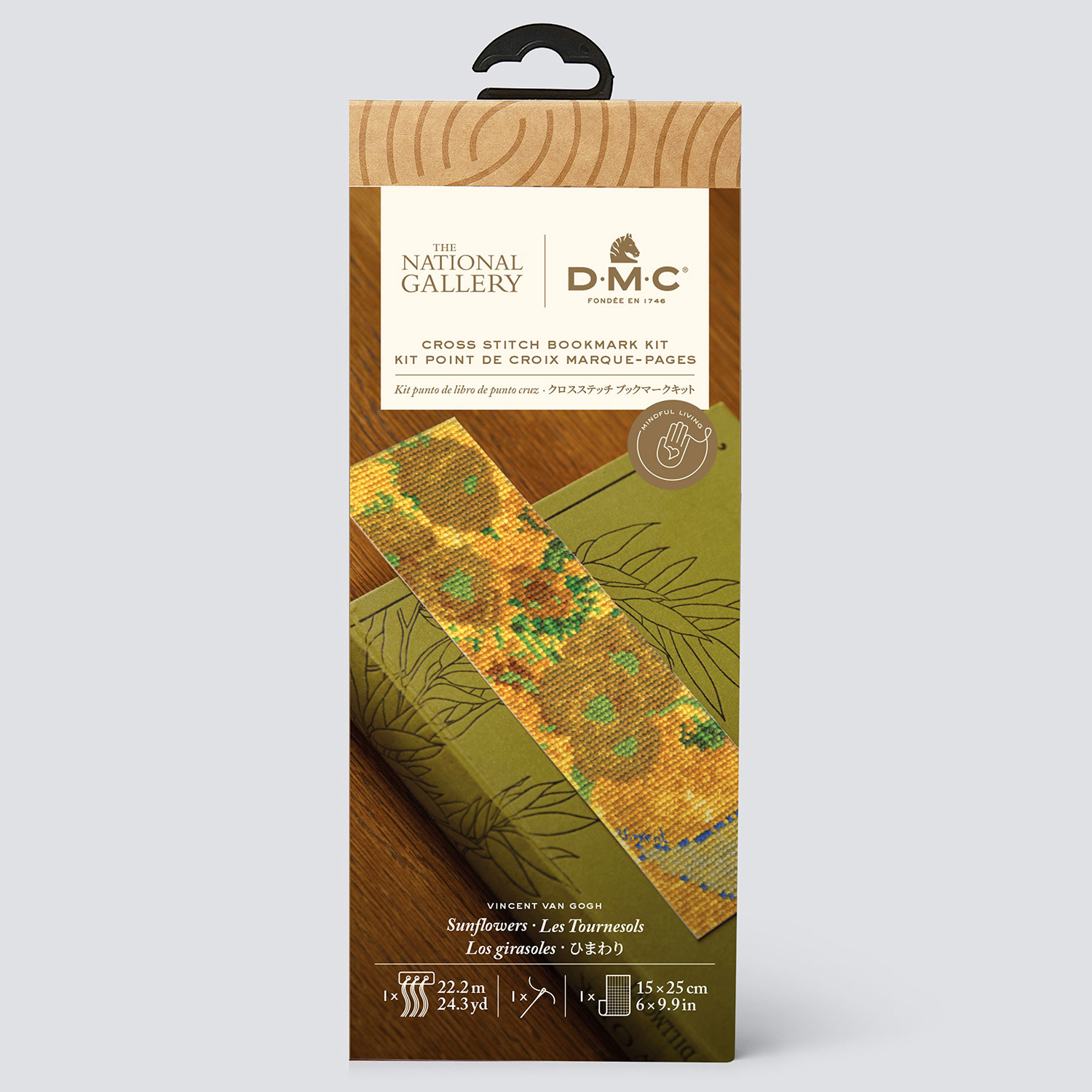 [Order / return is not possible] DMC-BL1116-71 DMC The National Gallery x DMC Van Gogh's "Sunflower" Bookmark Cross Stitch Kit (Set)