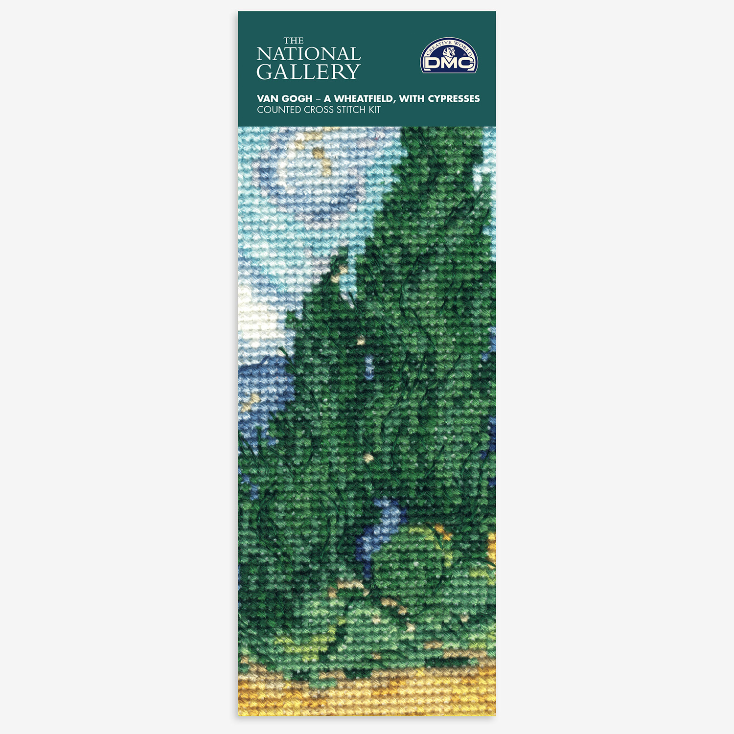 [Order / return is not possible] DMC-BL1121-71 DMC The National Gallery×DMC Mini Cross Stitch Kits Van Gogh's "Yellow Wheat Field and Cypress" (Set)