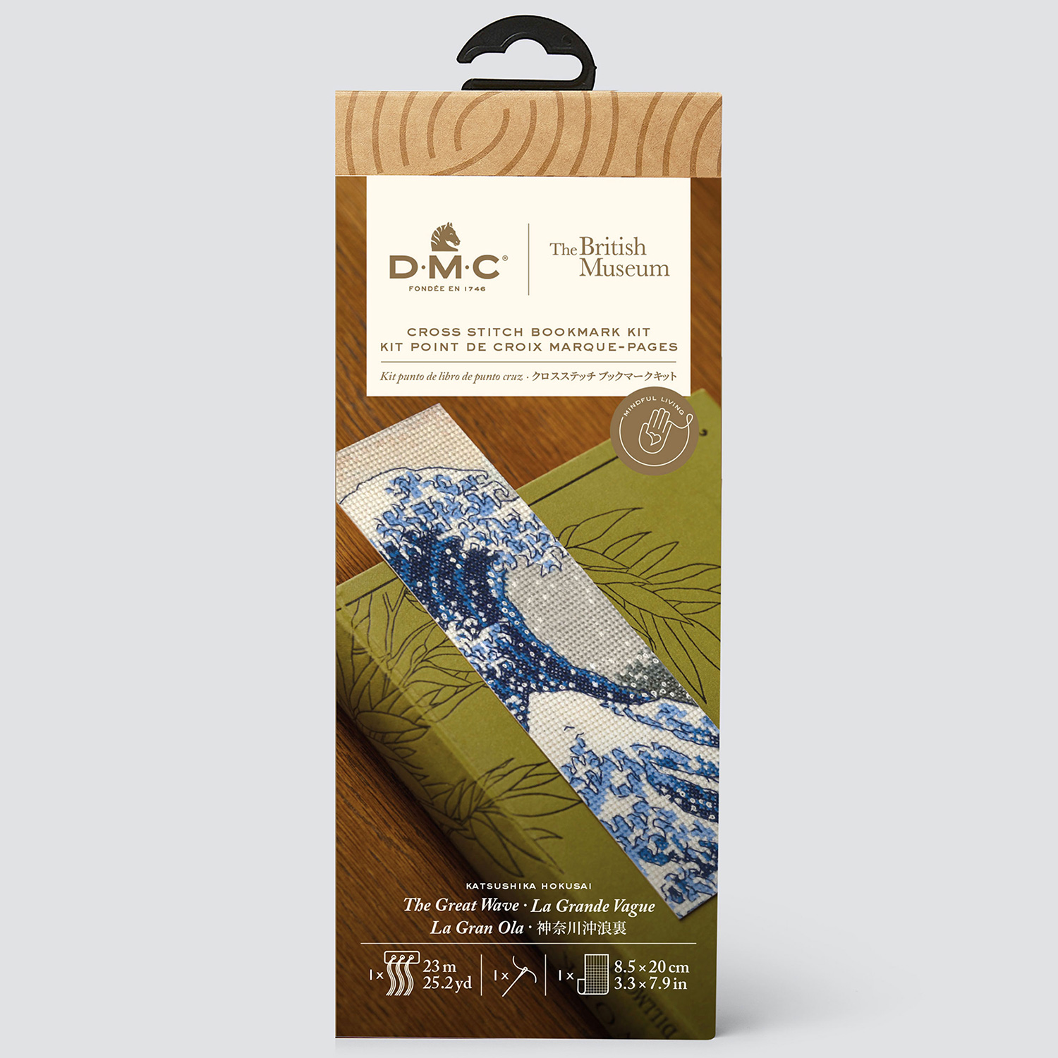 [Order / return is not possible] DMC-BL1146-73 DMC Katsushika Hokusai's "Ranks Off the Kanagawa" Bookmark Cross Stitch Kit (Set)