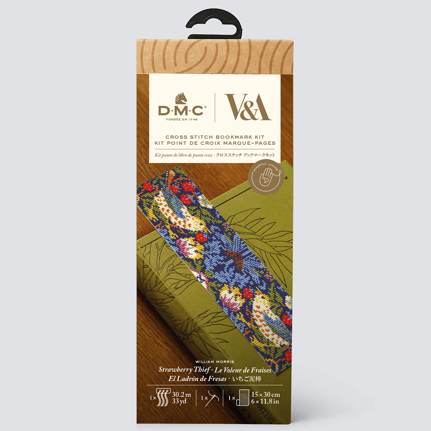 [Order / return is not possible] DMC-BL1170-77 DMC Strawberry Thief [William Morris] Bookmark Cross Stitch Kit (Set)