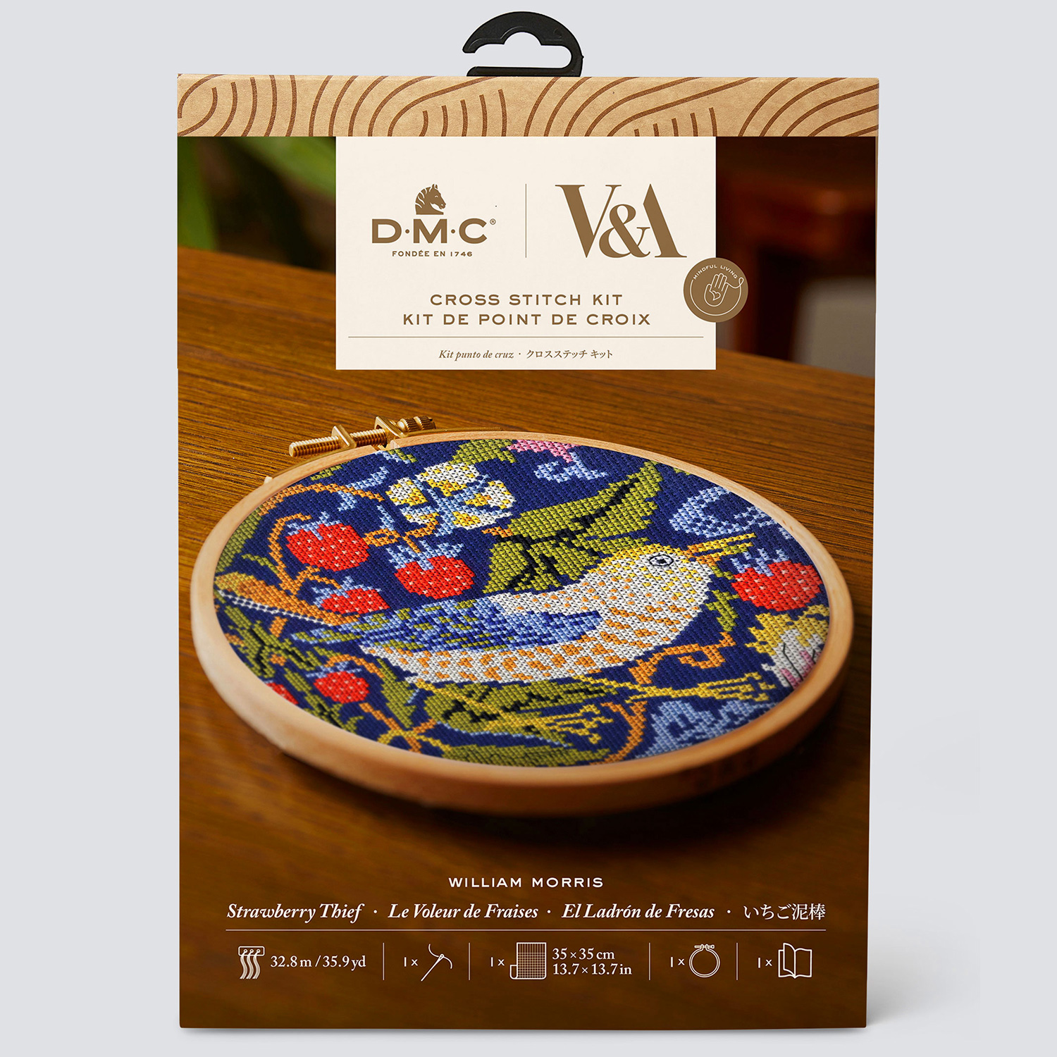 [Order / return is not possible] DMC-BL1174-77 DMC Strawberry Thief [William Morris] Cross Stitch Kit (Set)