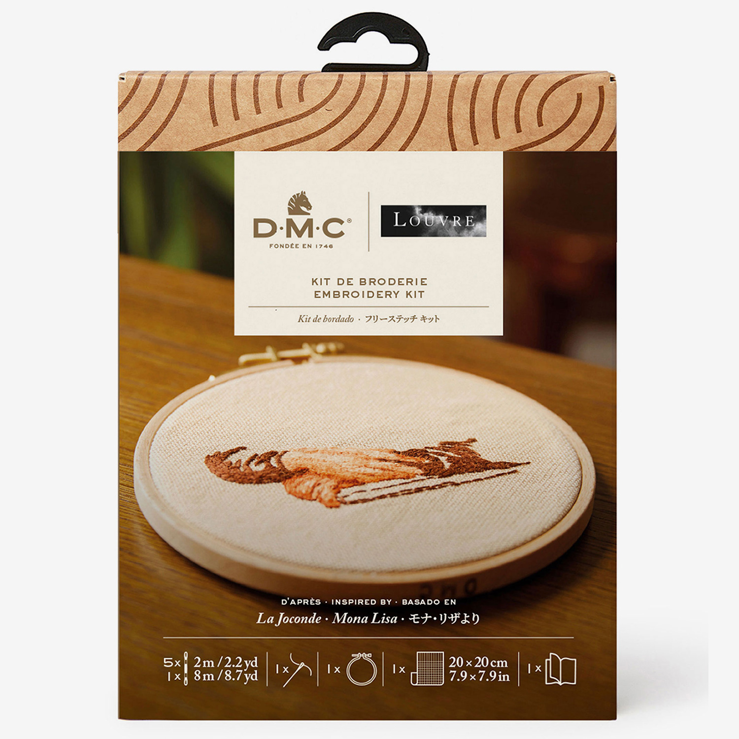 [Order / return is not possible] DMC-TB185-81 DMC x Louvre Museum  from Leonardo da Vinci's "Mona Lisa" / Free Stitch Kit [Intermediate] (Set)