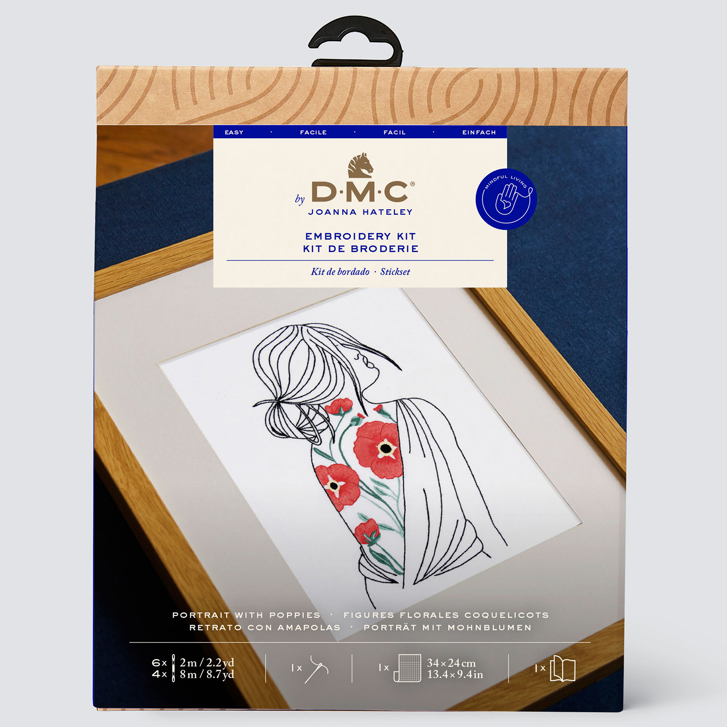 [Order / return is not possible] DMC-TB202 DMC Poppy and Portrait by Joanna Hateley Embroidery Kit (Set)