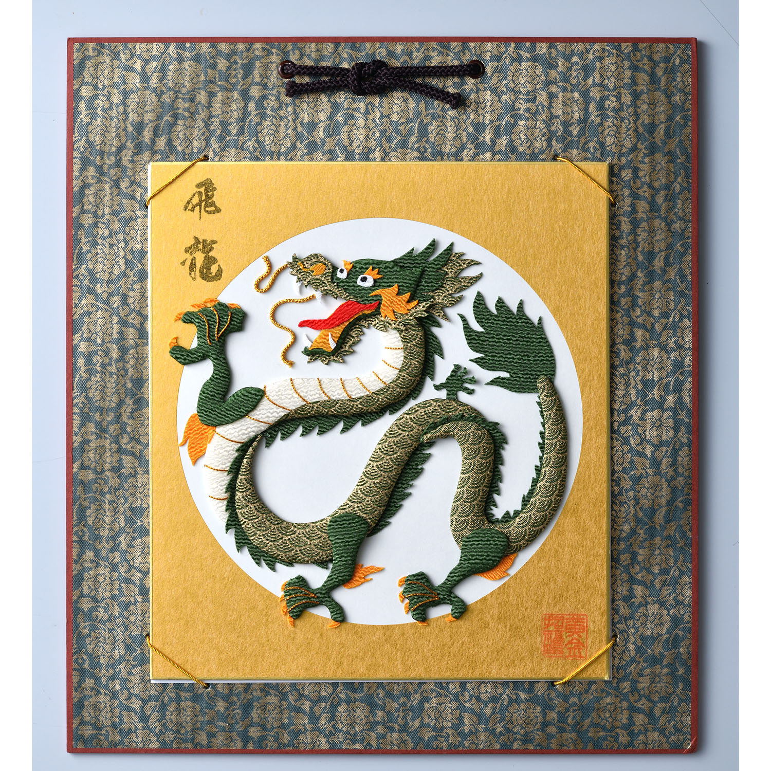 PAN-LH190 押絵大色紙 踊龍 干支 キット (袋)