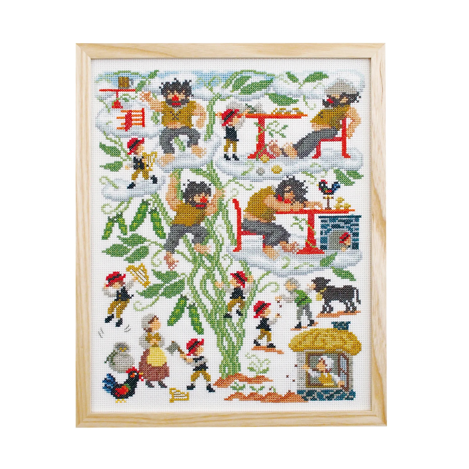 OLY-K7581 Olimpath Embroidery Kit Jack and Beanstalk (Set)