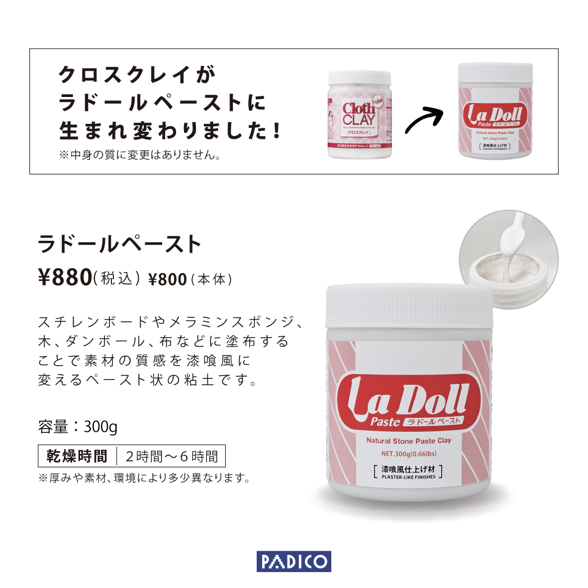 PDC301281 ラドール ペースト 漆喰風仕上げ材 300g (個)「手芸