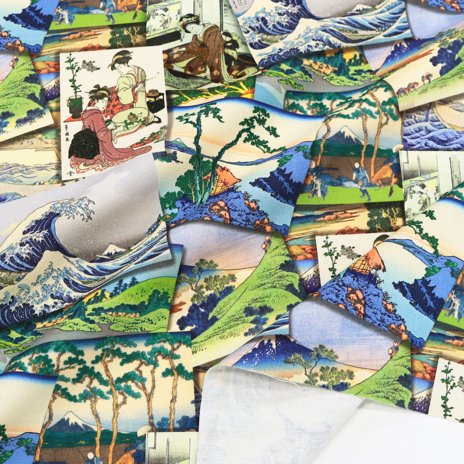 VIL4368-10-50 European Premium Print デジタルプリントオックス 生地 約巾140cm 50cm単位 (枚)