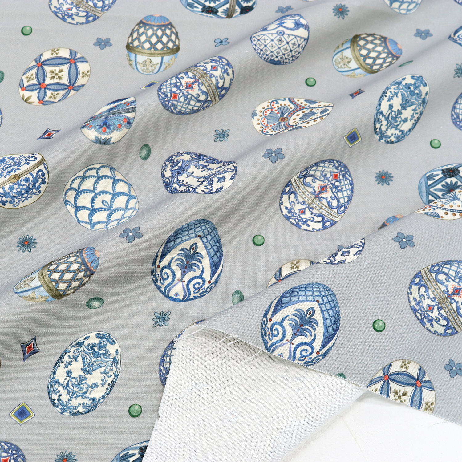 VIL4141-530-50 European Premium Print デジタルプリントオックス 生地 約巾140cm 50cm単位 (枚)