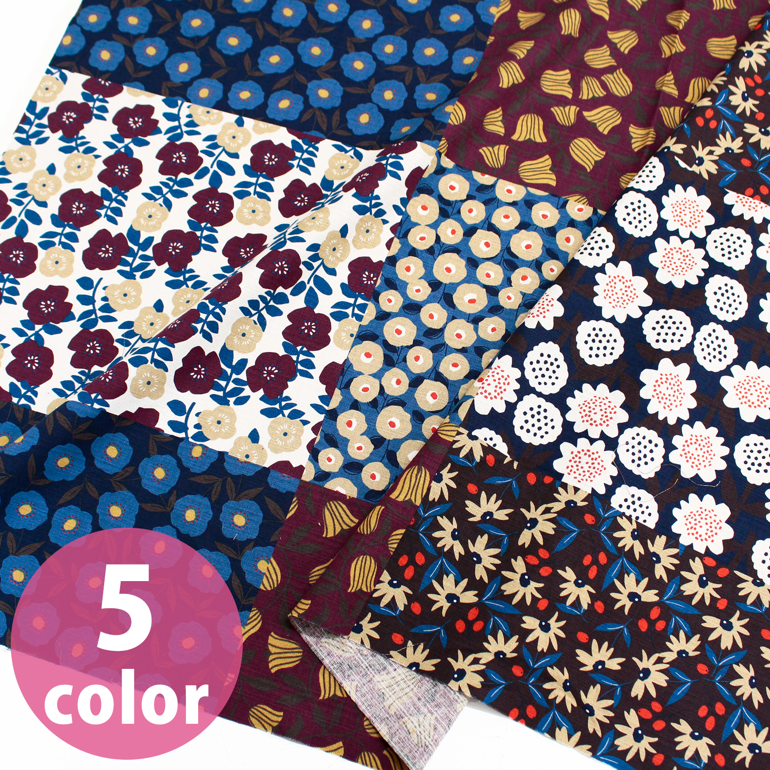 ■IBK99221R-1 Miori Collection, Patchwork Print Fabric, Vanilla Run, Approx. 60cm Panel, Approx. 12m (Roll)