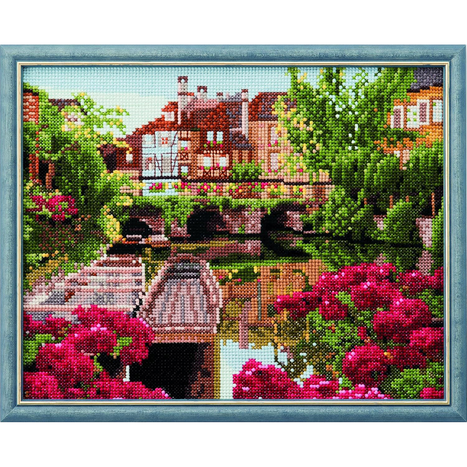 CSK714 LECIEN [Lucian] Embroidery Kit Cosmo [COSMO] France Scenery From the Roche River (Pcs)