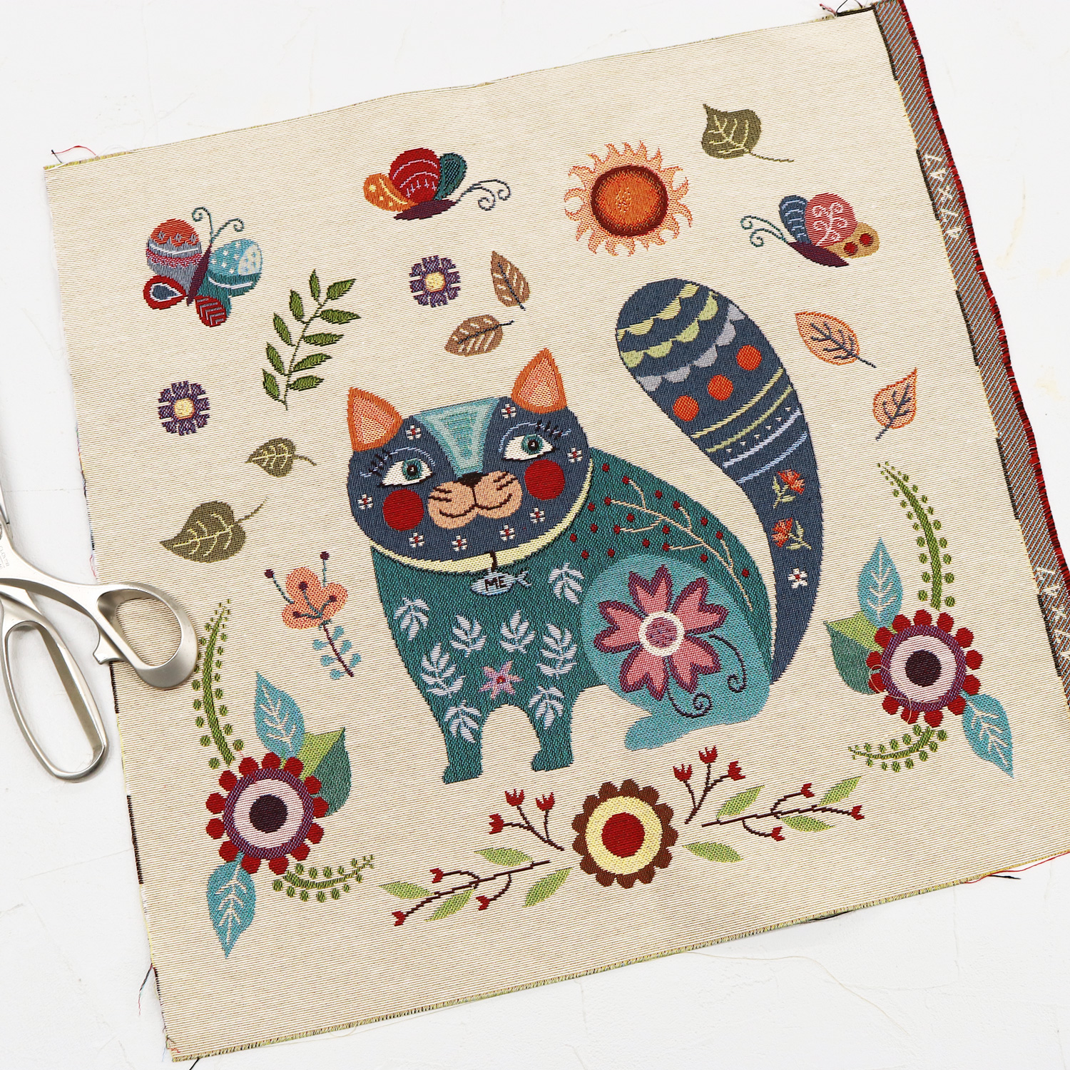 ARTI-2623 GOBELIN Panel Fabric from Europe width approx,47x47cm (sheet)